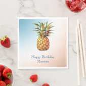 Aqua Cream Happy Tropical Pineapse Serviette (Beispiel)