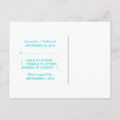 Aqua D20 Dice Response Postkarte (Rückseite)