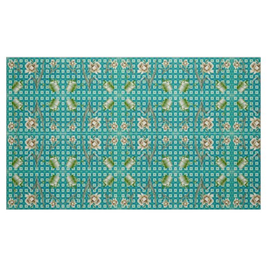 Aqua Daffidols Fabric Stoff (Fat Quarter (45,7 x 55,9 cm))