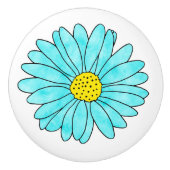 Aqua Daisy Keramikknauf (Vorderseite)