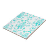 Aqua Damask Fliese (Seite)