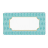 Aqua Damask Labels (Vorne)