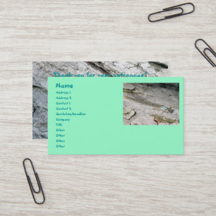 Aqua Damselfly Business Cards Visitenkarte