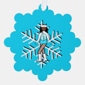 Aqua Dancer Ornament Karte (Vorderseite)