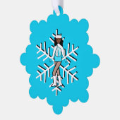 Aqua Dancer Ornament Karte (Linke Ecke)