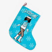 Aqua Dancer Weihnachts-Strumpf Großer Weihnachtsstrumpf (Vorderansicht (hängend))