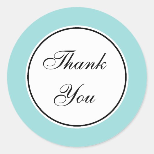 Aqua danke dir Stickers (Vorderseite)