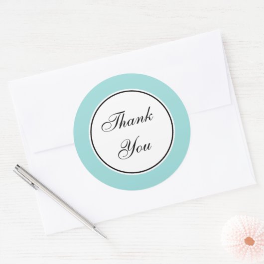 Aqua danke dir Stickers (Umschlag)