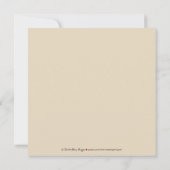 Aqua Darling Damask Lace Square Einladung Hochzeit (Rückseite)