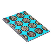 Aqua Dartboards Muster Notizblock (Rechte Seite)