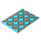 Aqua Dartboards Muster Notizblock (Linke Seite)