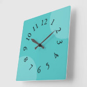 Aqua Dazzle Mod-Uhren Quadratische Wanduhr (Winkel)