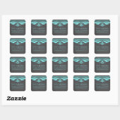 Aqua Deko Chalkboard Save the Date Stickers (Blatt)