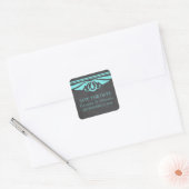 Aqua Deko Chalkboard Save the Date Stickers (Umschlag)