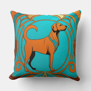 Aqua Deko Orange Dog Kissen
