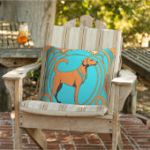 Aqua Deko Orange Dog Kissen (Stuhl )