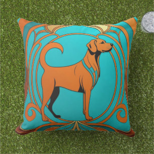 Aqua Deko Orange Dog Kissen