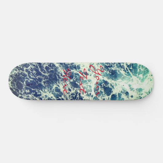 Aqua Design Personalised Custom Skateboard Deck (Horizontal)