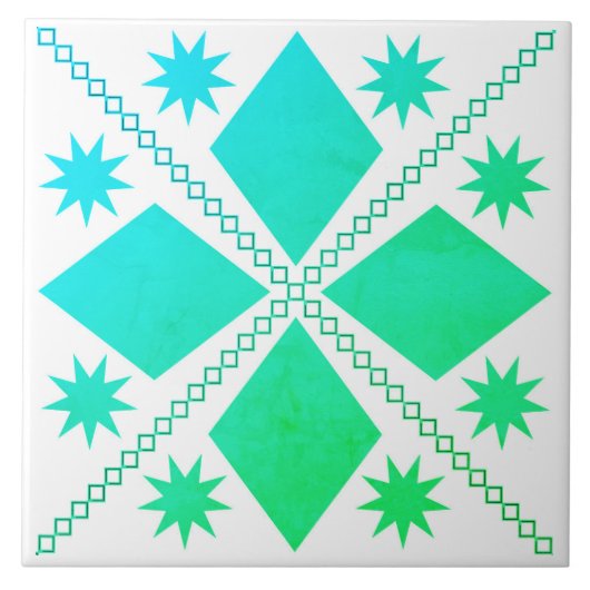 Aqua Diamond Fun | Grüner Bleifilter | Fliese (Vorderseite)