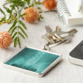 Aqua-Digital-Röntgenstrahl-Kunst-Schlüsselanhänger Schlüsselanhänger (Seite)