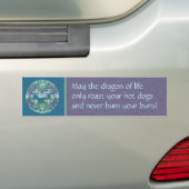 Aqua-Drache-Medaillon Autoaufkleber (Auf Auto)