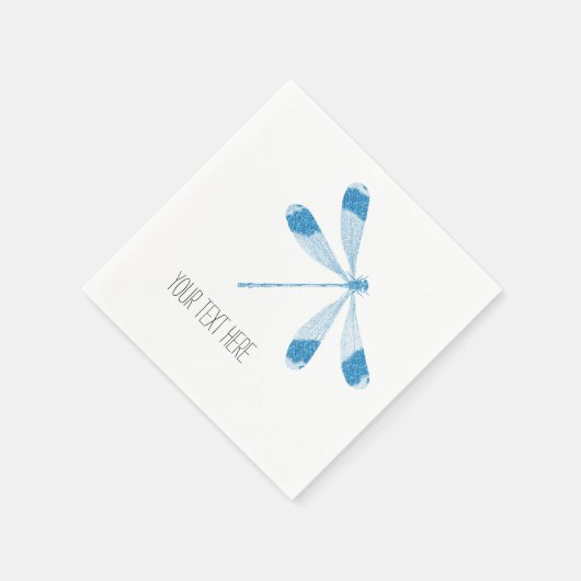 Aqua Dragonfly Serviette (Ecke)