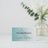 Aqua Dragonfly Visitenkarte (Stehend Vorderseite)