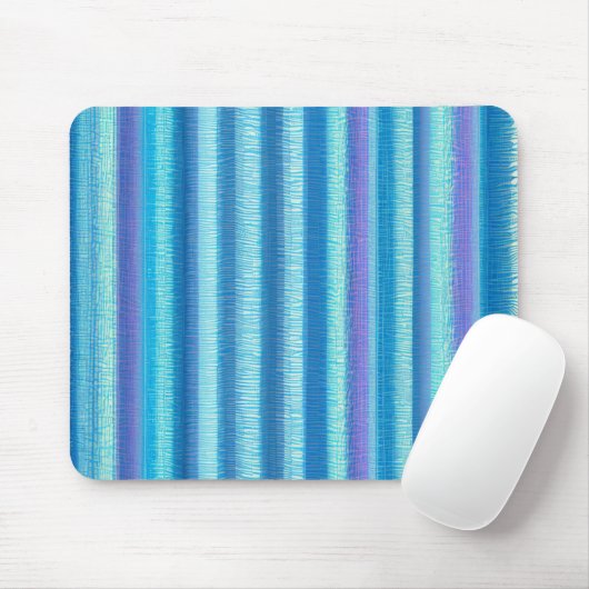 Aqua Drape Streifen Mousepad (Mit Mouse)