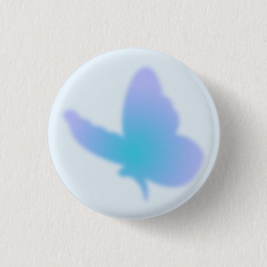 Aqua Dream Butterfly Button (Vorderseite)
