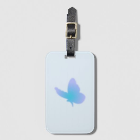 Aqua Dream Butterfly Gepäckanhänger (Vorderseite Vertikal)