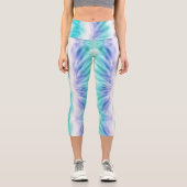 Aqua Dream Krawatte-Dye Leggings (Vorderseite)