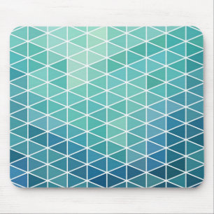 Aqua-Dreieck-geometrischer Entwurf Mousepad