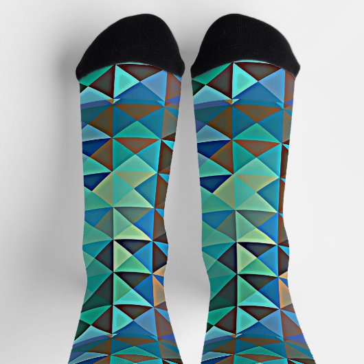 Aqua-Dreieckssocken Socken (Oben)