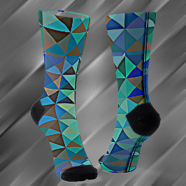 Aqua-Dreieckssocken Socken