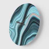 Aqua Drift Große Wanduhr (Winkel)