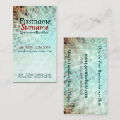 Aqua Earth Abstrakt Business Card Visitenkarte (Vorne/Hinten)