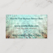 Aqua Earth Abstrakt Business Card Visitenkarte (Rückseite)