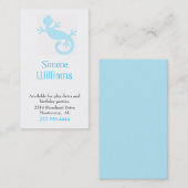 Aqua-Eidechsen-KinderTelefonkarte Telefonnummerkarte (Vorne/Hinten)