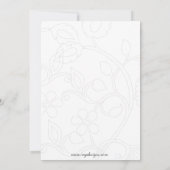 Aqua Elegante Corporate Party Einladung (Rückseite)