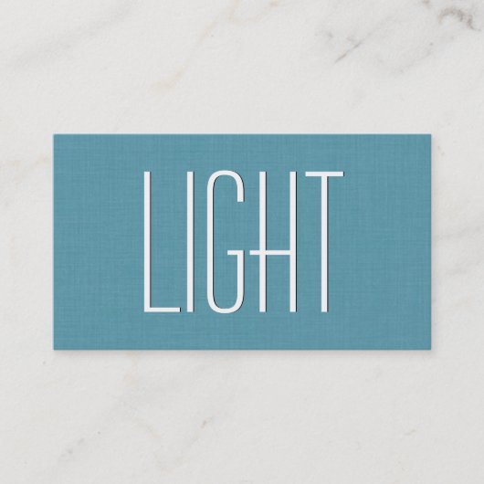 Aqua ELEKTRIKER einfache Art V39W Visitenkarte (Vorderseite)