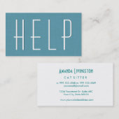 Aqua ERRAND RUNNING Simple Style V63G Visitenkarte (Vorne/Hinten)