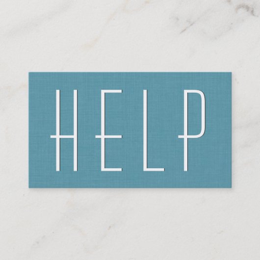 Aqua ERRAND RUNNING Simple Style V63G Visitenkarte (Vorderseite)