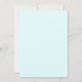 Aqua Ethereal Spring Wedding Einladung (Rückseite)