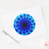 Aqua Eye Runder Aufkleber (Umschlag)