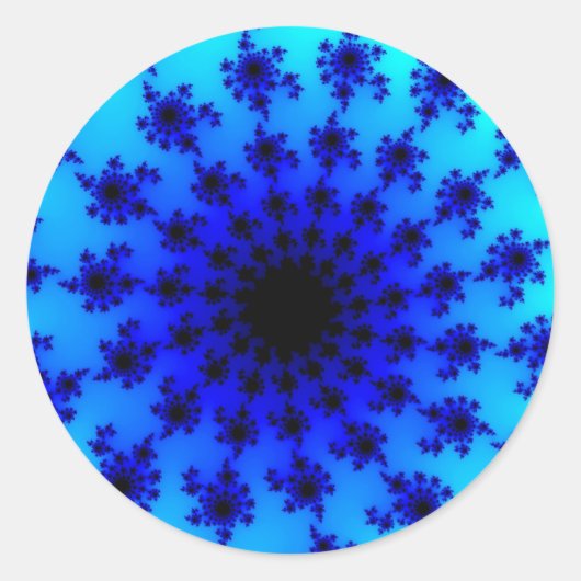 Aqua Eye Runder Aufkleber (Vorderseite)