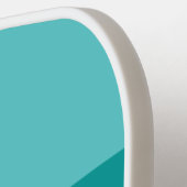 Aqua Fade Across Striping with Name Pickleball Schläger (Linke Seite)