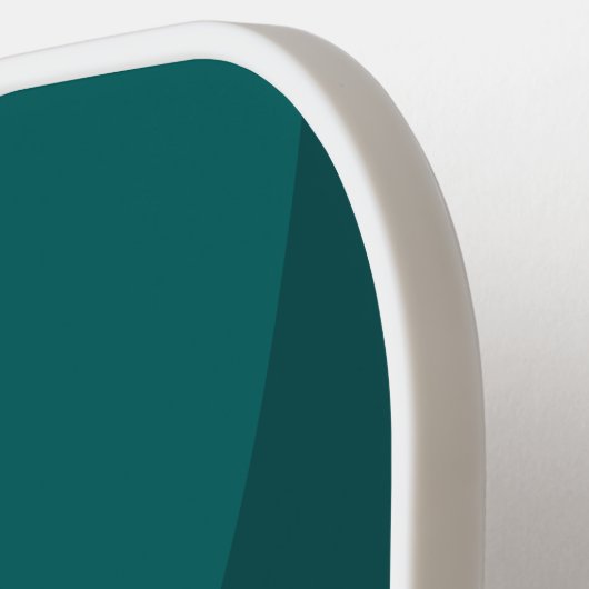 Aqua Fade Circle Stripe with Name Pickleball Schläger (Linke Seite)