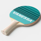 Aqua Fade Horizon Striping with Name Tischtennis Schläger (Vorderseite)