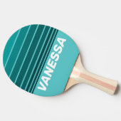 Aqua Fade Horizon Striping with Name Tischtennis Schläger (Seitenansicht)