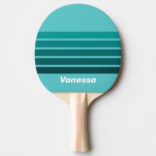 Aqua-Fade quer über Streifen mit Namen Tischtennis Schläger